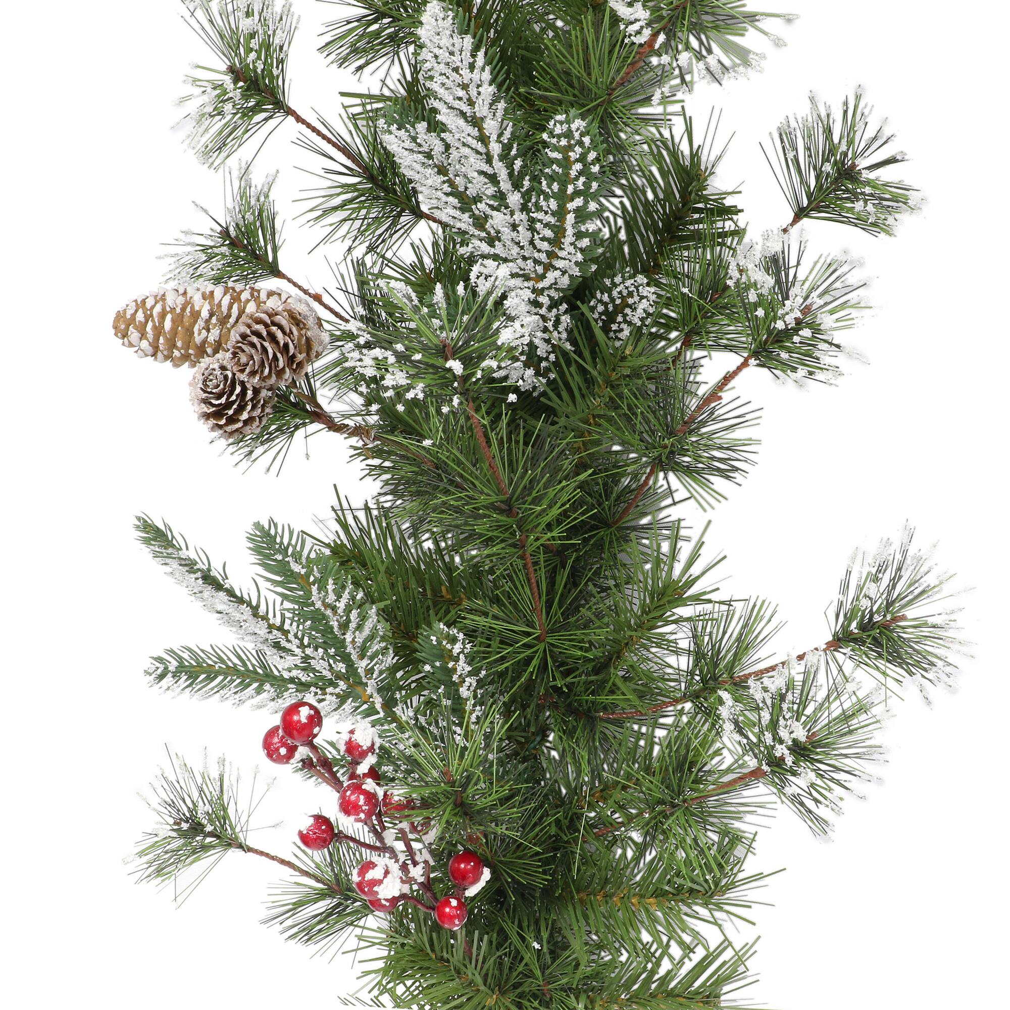 24" Pinecones & Berries Decorated Wreath
